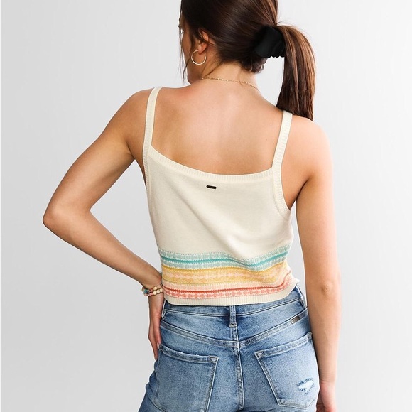 O’NEILL•knit mila cropped sweater tank top medium NWT - Picture 2 of 5